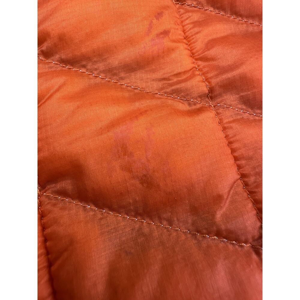 The North Face Puffer Vest Men's Extra Large Orange Thermoball Full Zip - Picture 12 of 13